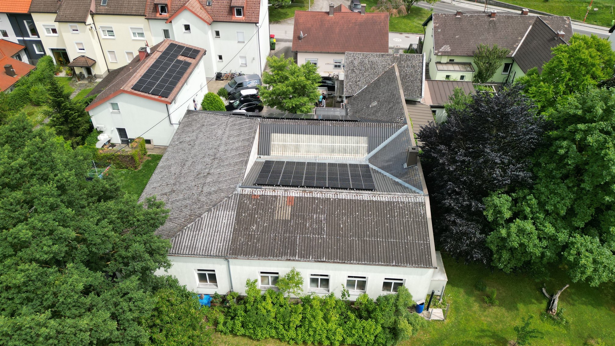 Innenansicht der Gewerbehalle